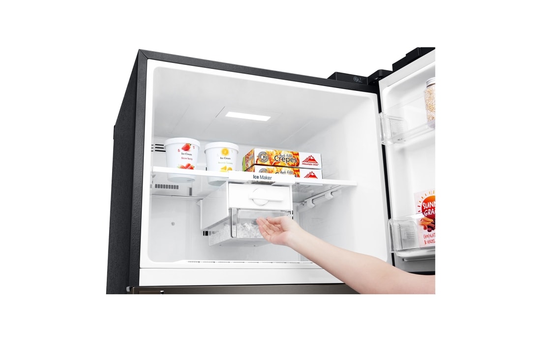 LG 438 літрів| Холодильник з верхньою морозильною камерою | з технологією DoorCooling | Fresh Balancer | ThinQ	, GC-H502HBHZ, thumbnail 5