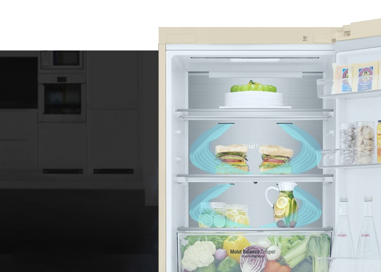 Холодне повітря циркулює через усі повітряні клапани й