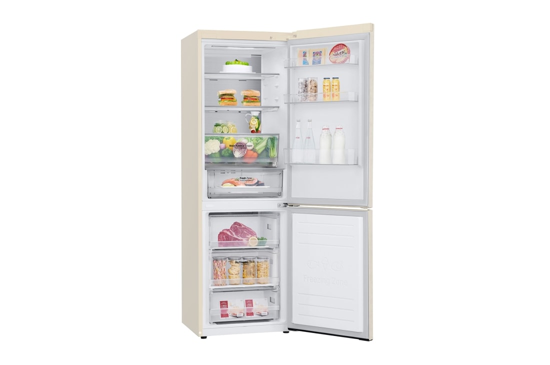 LG 341 л| Холодильник з нижньою морозильною камерою | DoorCooling+| ThinQ |Інверторний Компресор	, GA-B459SEQM, thumbnail 11