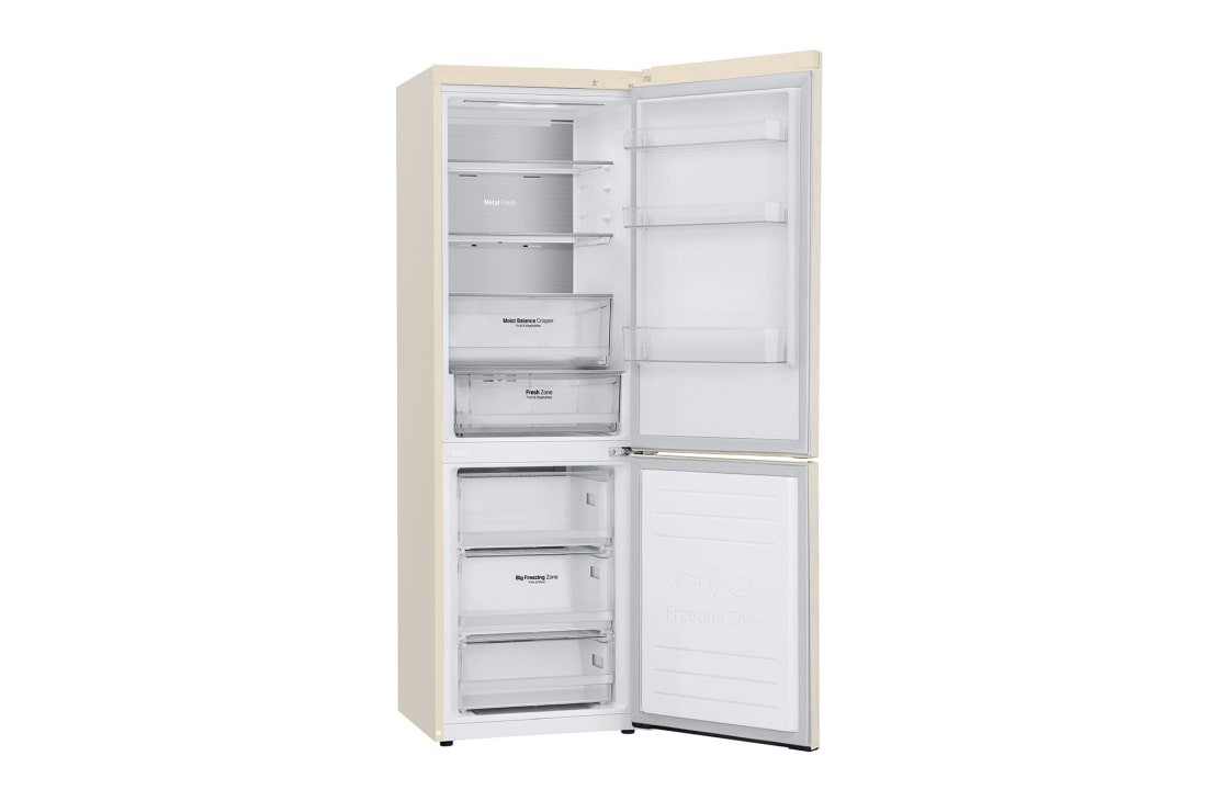 LG 341 л| Холодильник з нижньою морозильною камерою | DoorCooling+| ThinQ |Інверторний Компресор	, GA-B459SEQM, thumbnail 12