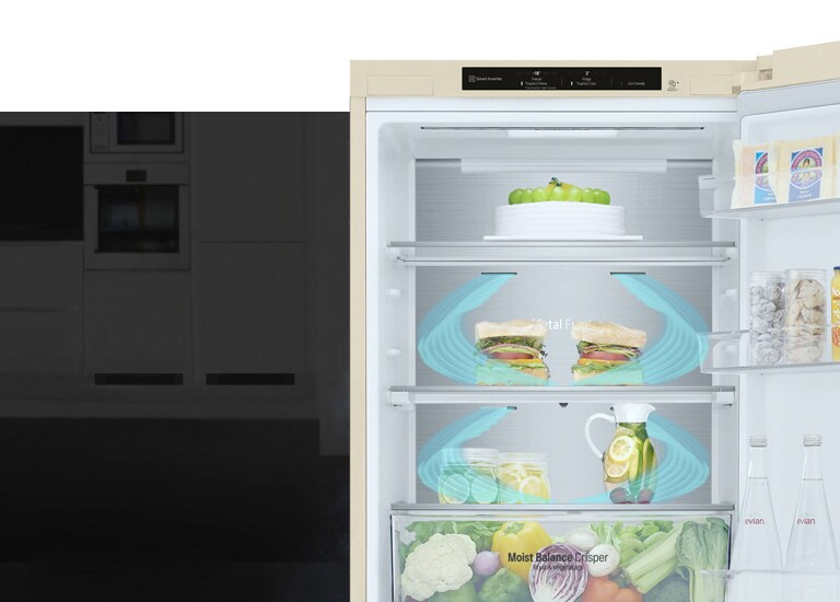 Холодне повітря циркулює через усі повітряні клапани й