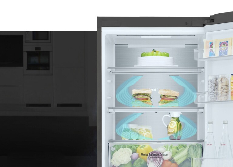 Холодне повітря циркулює через усі повітряні клапани й