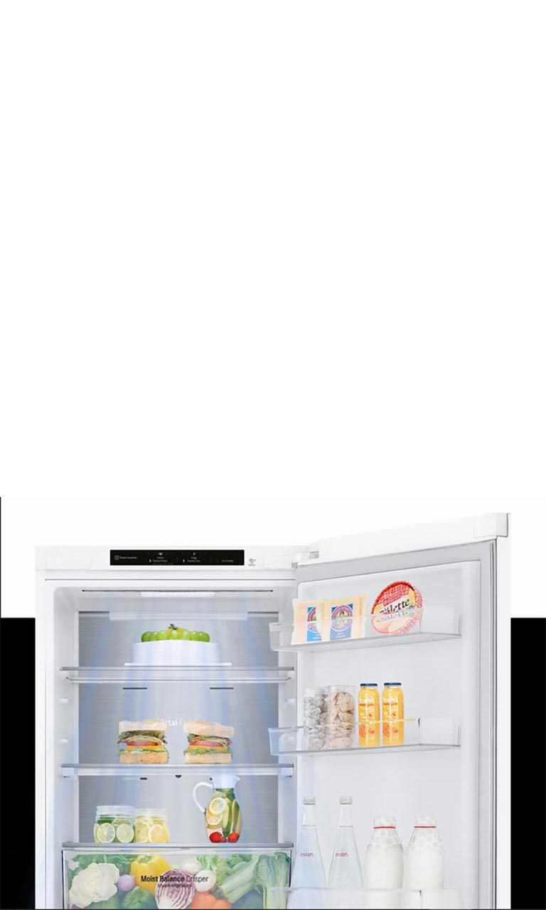 На 32%* більш швидке та рівномірне охолодження в будь-якому відсіку холодильника6