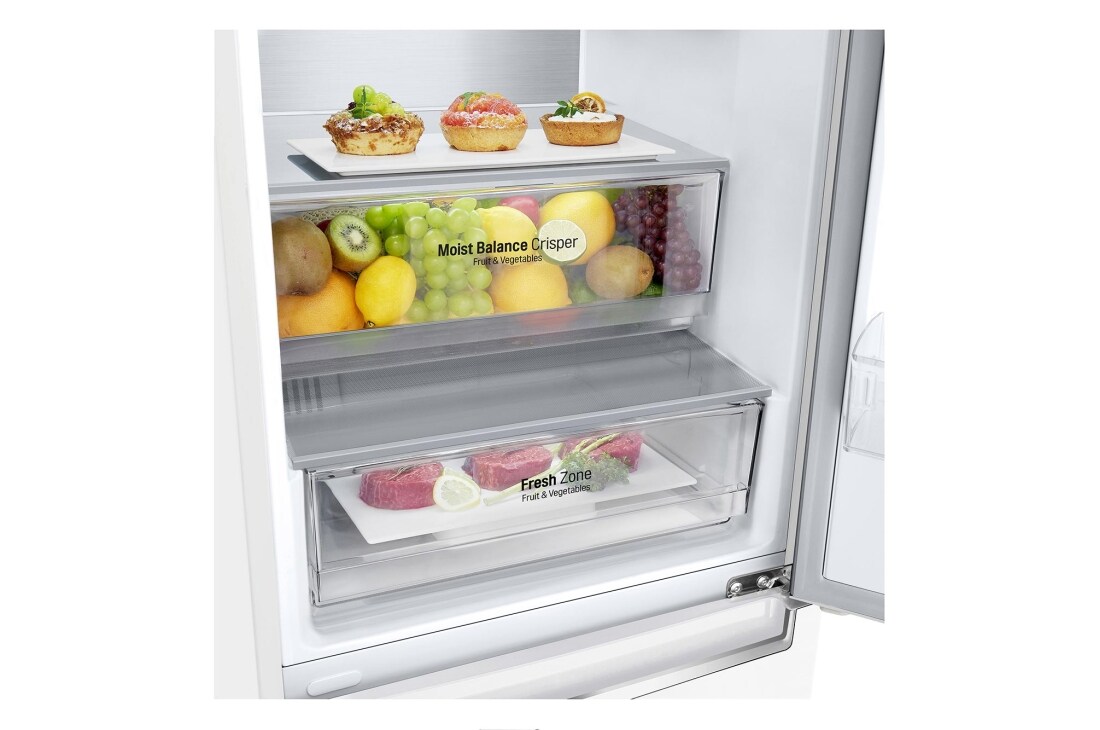 LG 341 л| Холодильник з нижньою морозильною камерою | DoorCooling+ | Інверторний Компресор | Smart Diagnosis	, GA-B459SQRM, thumbnail 4