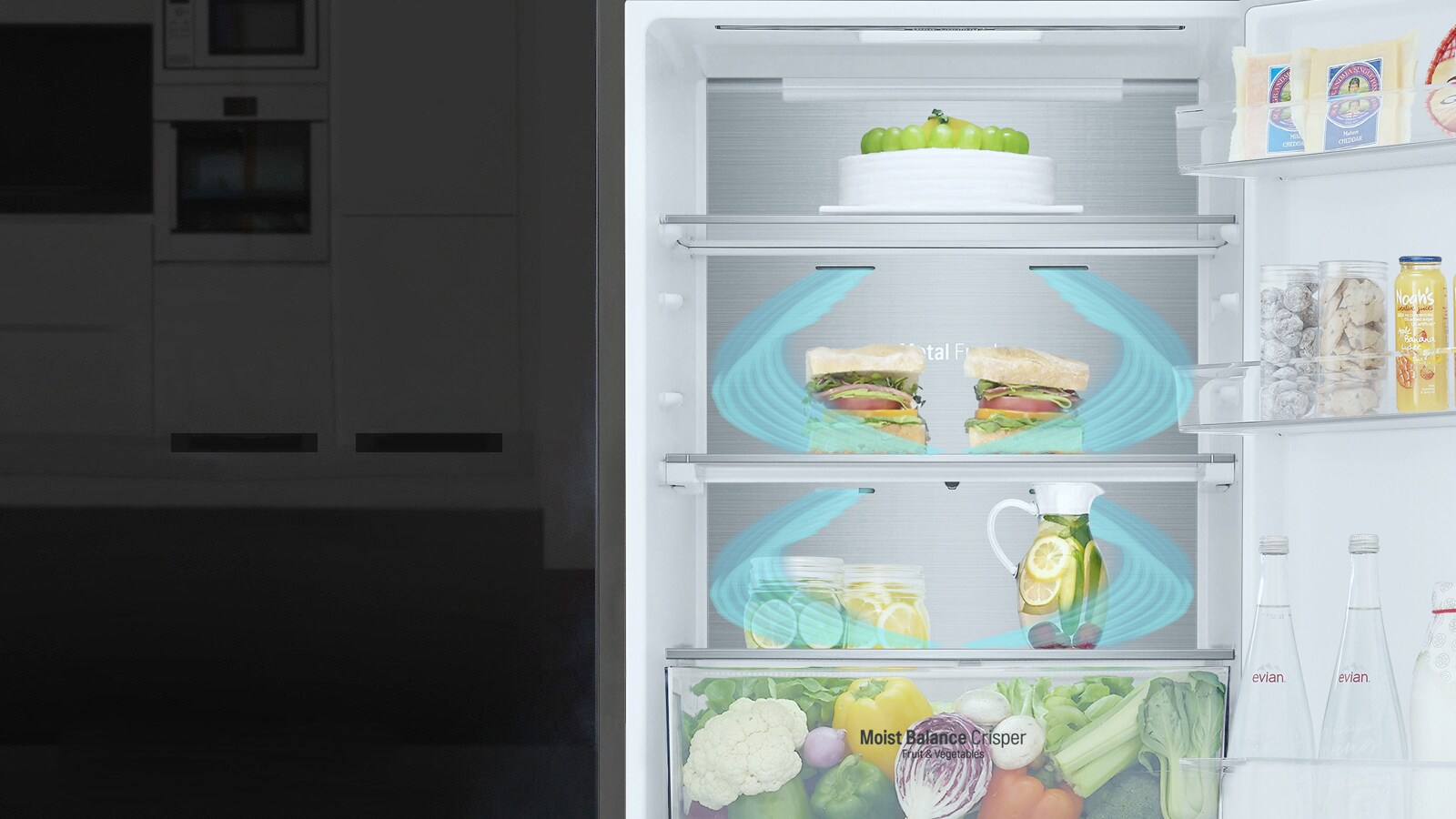 Холодне повітря циркулює через усі повітряні клапани й