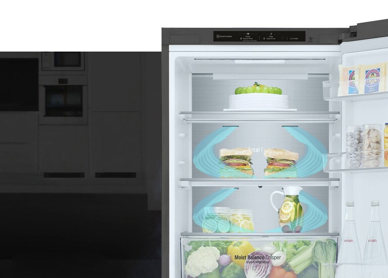 Холодне повітря циркулює через усі повітряні клапани й