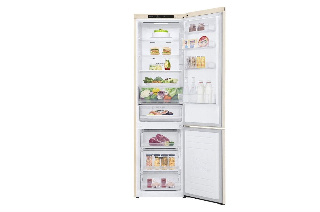 LG 384 л| Холодильник з нижньою морозильною камерою | DoorCooling+| Moist Balance Crisper | Smart Diagnosis	, GW-B509SEJM, thumbnail 2