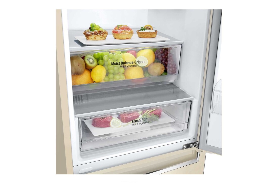 LG 384 л| Холодильник з нижньою морозильною камерою | DoorCooling+| Moist Balance Crisper | Smart Diagnosis	, GW-B509SEJM, thumbnail 7