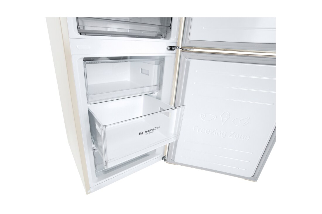LG 384 л| Холодильник з нижньою морозильною камерою | DoorCooling+ | Інверторний компресор | Total No Frost 	, GA-B509CETM, thumbnail 8