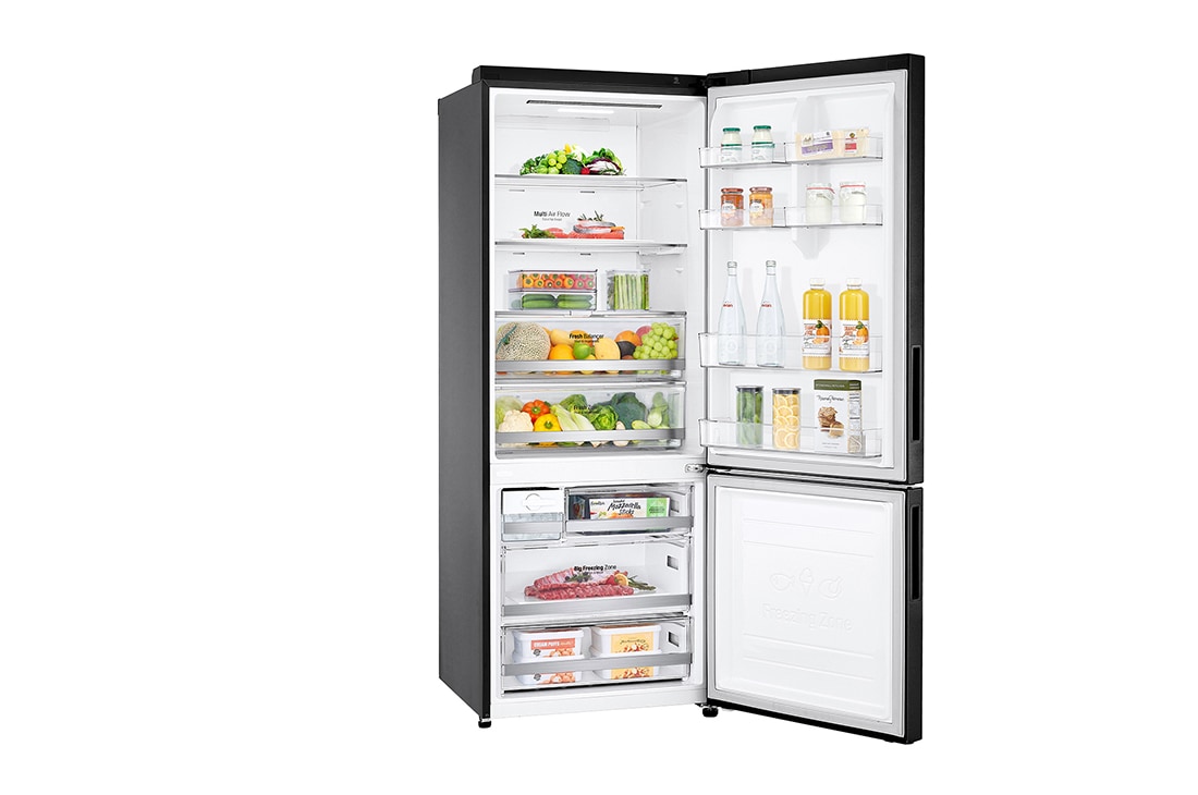 LG 451 л| Холодильник з нижньою морозильною камерою | DoorCooling+| Fresh Balancer |ThinQ, GC-B569PBCM, thumbnail 11