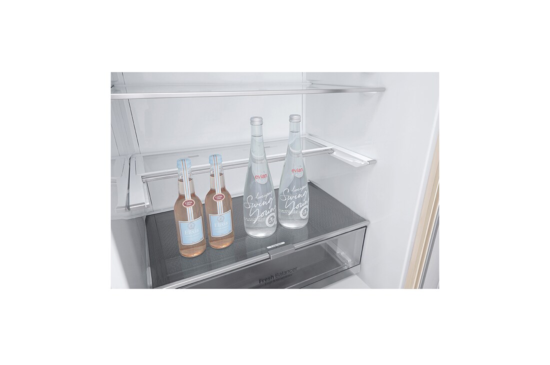 LG 451 л| Холодильник з нижньою морозильною камерою | DoorCooling+| Fresh Balancer |ThinQ	, GC-B569PECM, thumbnail 5