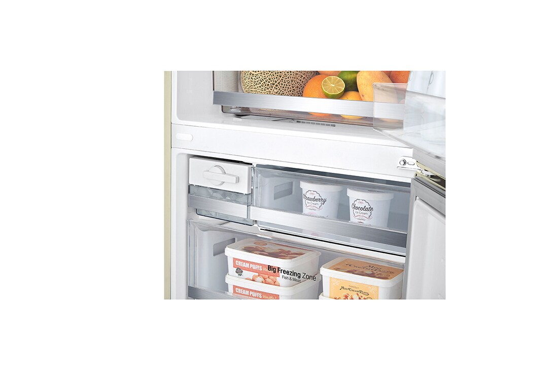 LG 451 л| Холодильник з нижньою морозильною камерою | DoorCooling+| Fresh Balancer |ThinQ	, GC-B569PECM, thumbnail 7