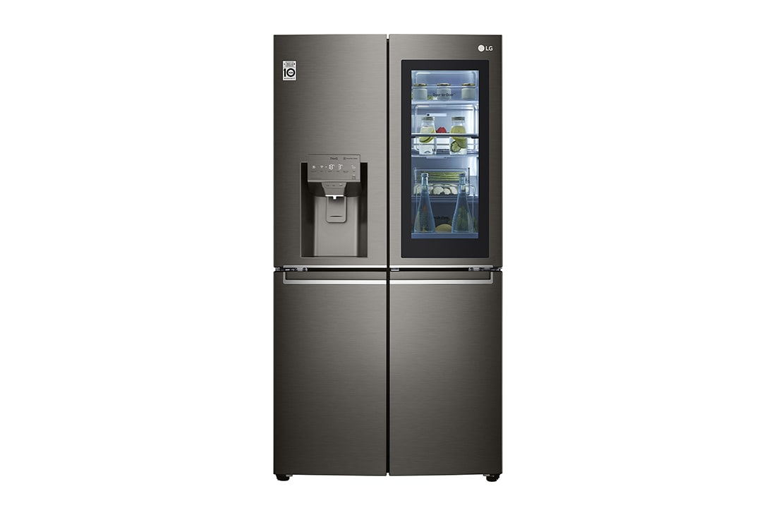 LG 563 л | Instaview Door-in-Door | DoorCooling+ | Інверторний лінійний компресор| Диспенсер для води і льоду	, GR-X24FMKBL, GR-X24FMKBL