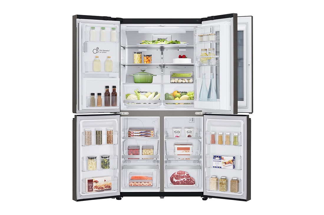 LG 563 л | Instaview Door-in-Door | DoorCooling+ | Інверторний лінійний компресор| Диспенсер для води і льоду	, GR-X24FMKBL, GR-X24FMKBL, thumbnail 3