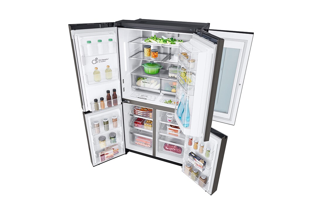 LG 563 л | Instaview Door-in-Door | DoorCooling+ | Інверторний лінійний компресор| Диспенсер для води і льоду	, GR-X24FMKBL, GR-X24FMKBL, thumbnail 12