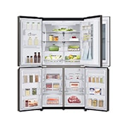 LG 563 л | Instaview Door-in-Door | DoorCooling+ | Інверторний лінійний компресор| Диспенсер для води і льоду	, GR-X24FMKBL, GR-X24FMKBL, thumbnail 3