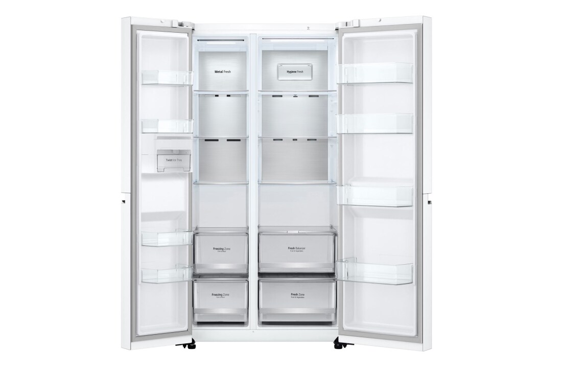 LG 647 літрів | Холодильник Side-by-Side | з технологією DoorCooling+ | Інверторний компресор| ThinQ	, GC-B257SQZV, GC-B257SQZV, thumbnail 2
