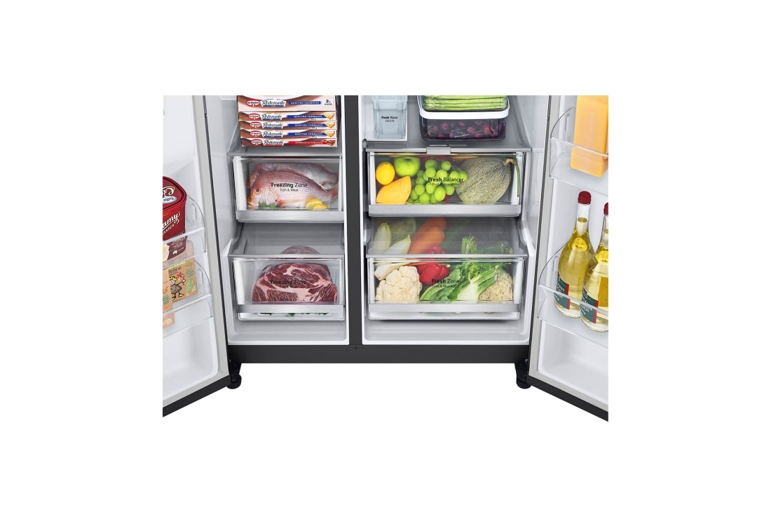 LG 617 літрів | Холодильник з диспенсером | з технологією DoorCooling+ | Інверторний лінійний компресор| ThinQ	, GC-L257CBEC, GC-L257CBEC, thumbnail 8