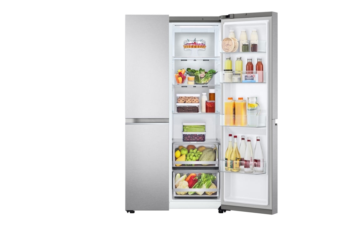 LG 647 літрів | Холодильник Side-by-Side | з технологією DoorCooling<sup>+</sup> | Інверторний компресор| ThinQ	, GC-B257SSZV, GC-B257SSZV, thumbnail 8