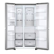 LG 647 літрів | Холодильник Side-by-Side | з технологією DoorCooling<sup>+</sup> | Інверторний компресор| ThinQ	, GC-B257SSZV, GC-B257SSZV, thumbnail 2