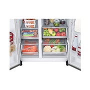 LG 647 літрів | Холодильник Side-by-Side | з технологією DoorCooling<sup>+</sup> | Інверторний компресор| ThinQ	, GC-B257SSZV, GC-B257SSZV, thumbnail 6