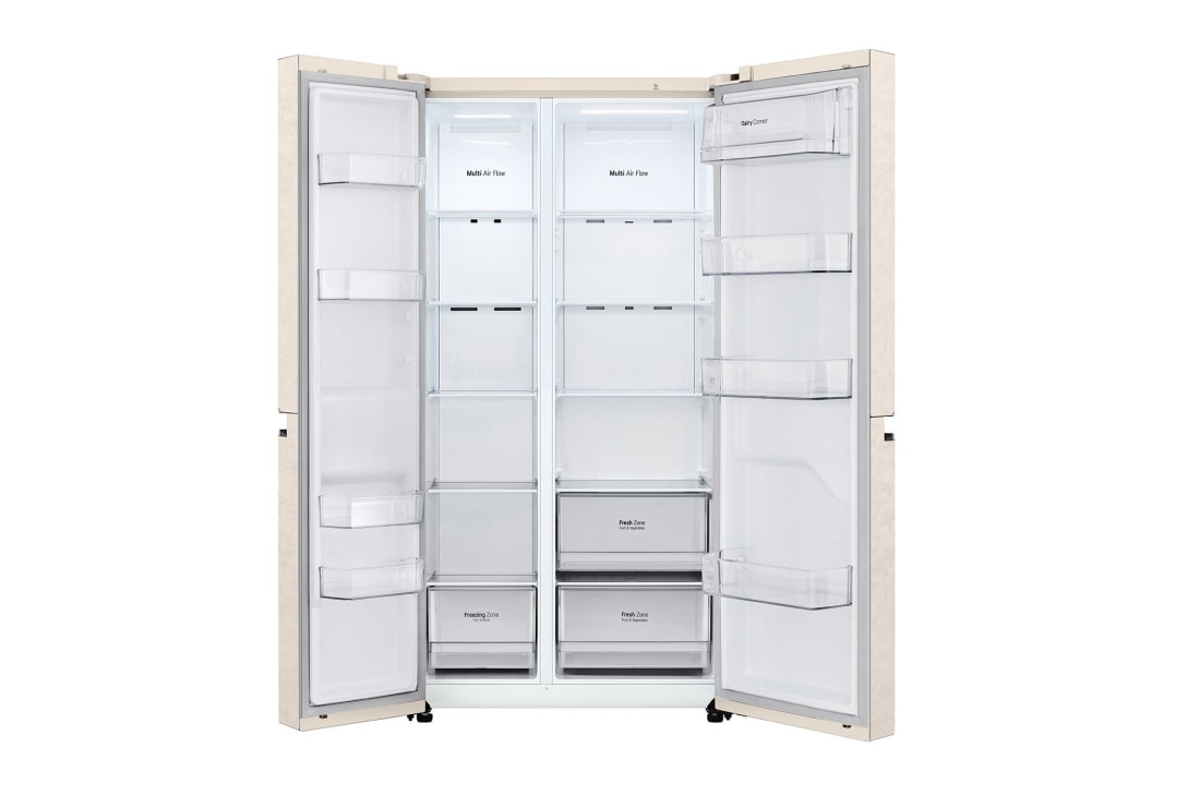 LG 643 літрів | Холодильник Side-by-Side | Інверторний компресор| Smart Diagnosis | Total No Frost 	, GC-B257JEYV, thumbnail 2