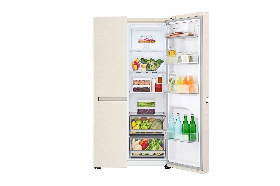 LG 643 літрів | Холодильник Side-by-Side | Інверторний компресор| Smart Diagnosis | Total No Frost 	, GC-B257JEYV, thumbnail 4