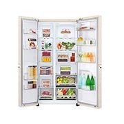 LG 643 літрів | Холодильник Side-by-Side | Інверторний компресор| Smart Diagnosis | Total No Frost 	, GC-B257JEYV, thumbnail 3