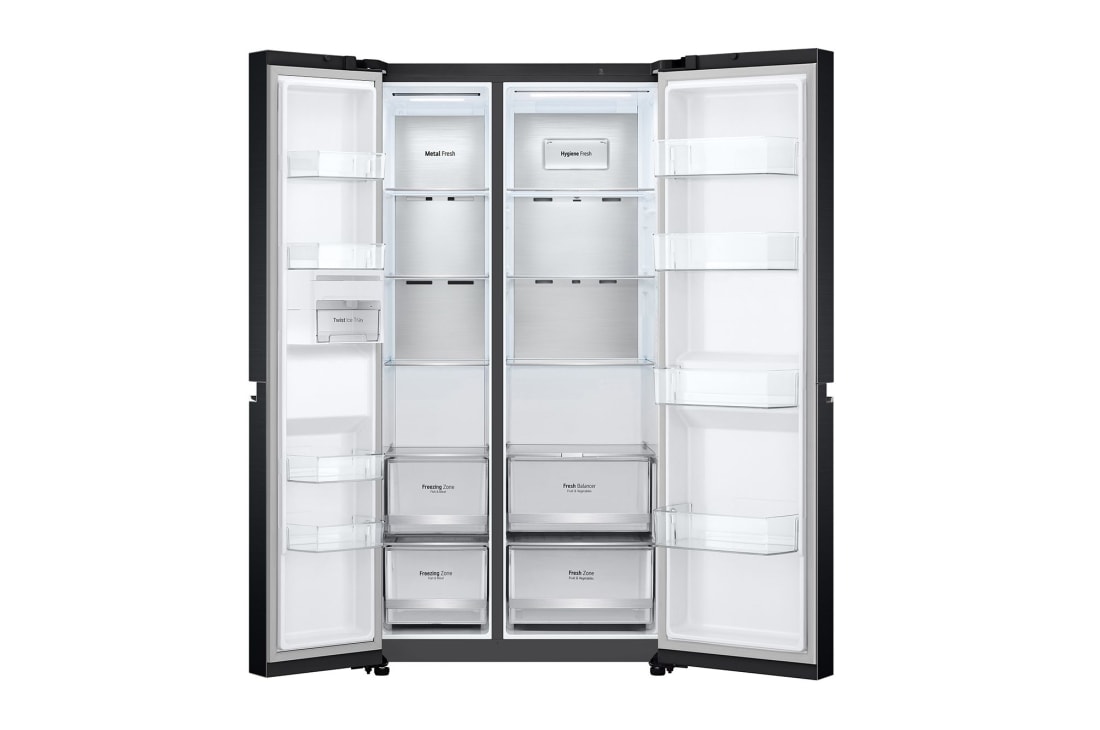 LG 647 літрів | Холодильник Side-by-Side | з технологією DoorCooling+ | Інверторний компресор| ThinQ	, GC-B257SBZV, thumbnail 2