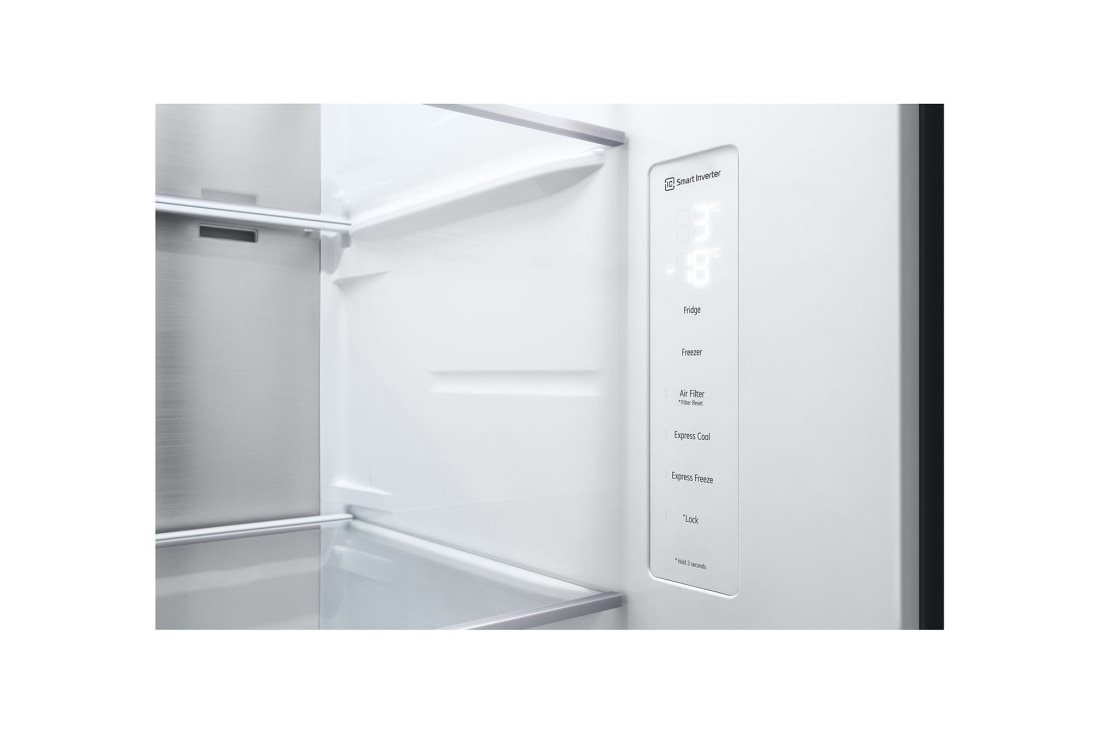 LG 647 літрів | Холодильник Side-by-Side | з технологією DoorCooling+ | Інверторний компресор| ThinQ	, GC-B257SBZV, thumbnail 5
