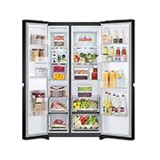 LG 647 літрів | Холодильник Side-by-Side | з технологією DoorCooling+ | Інверторний компресор| ThinQ	, GC-B257SBZV, thumbnail 3