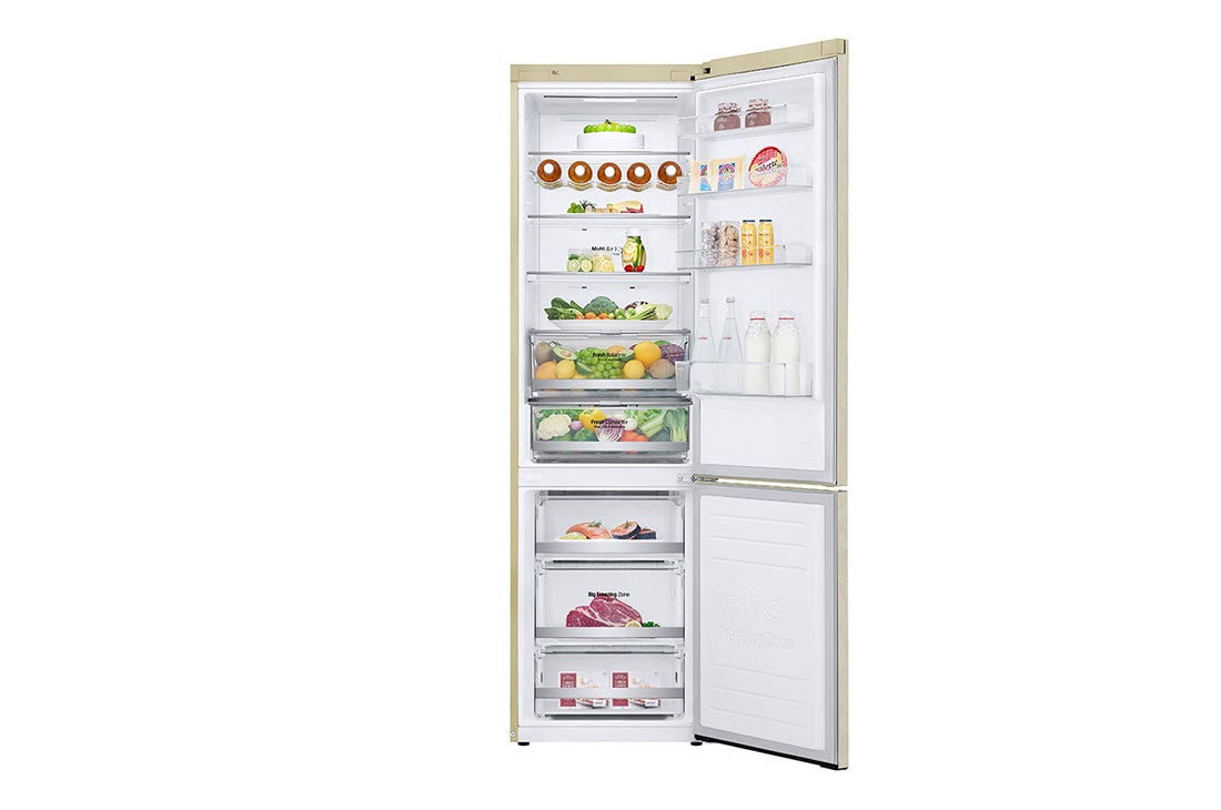 LG 384 л| Холодильник з нижньою морозильною камерою | DoorCooling+| Fresh Balancer | Fresh Converter |ThinQ, GW-B509SEDZ, thumbnail 2