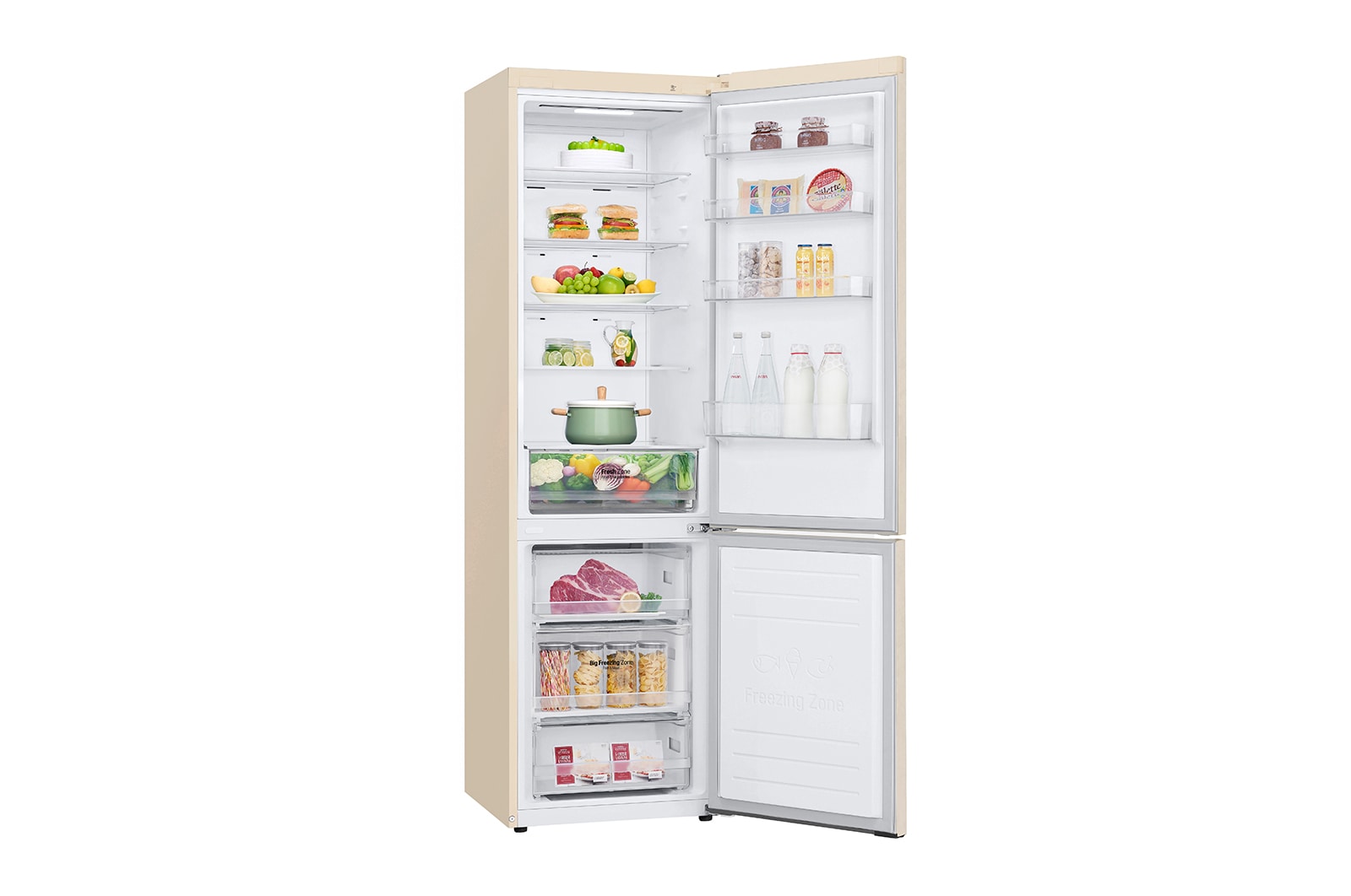 LG 384 л| Холодильник з нижньою морозильною камерою | DoorCooling+ ...