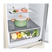 LG 341 л| Холодильник з нижньою морозильною камерою | DoorCooling+ | Інверторний компресор | Total No Frost , bottom open food, GC-B459SECL, thumbnail 7