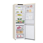 LG 341 л| Холодильник з нижньою морозильною камерою | DoorCooling+ | Інверторний компресор | Total No Frost , side all open food, GC-B459SECL, thumbnail 11