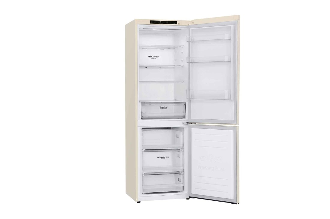 LG 341 л| Холодильник з нижньою морозильною камерою | DoorCooling+ | Інверторний компресор | Total No Frost , side all open, GC-B459SECL, thumbnail 12