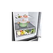 LG 341 л| Холодильник з нижньою морозильною камерою | DoorCooling+ | Інверторний компресор | Total No Frost , Drawer with food, GC-B459SLCL, thumbnail 10