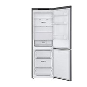 LG 341 л| Холодильник з нижньою морозильною камерою | DoorCooling+ | Інверторний компресор | Total No Frost , Front all door open without food, GC-B459SLCL, thumbnail 3