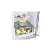 LG 341 л| Холодильник з нижньою морозильною камерою | DoorCooling+ | Інверторний компресор | Total No Frost , Drawer with food, GC-B459SQCL, thumbnail 9