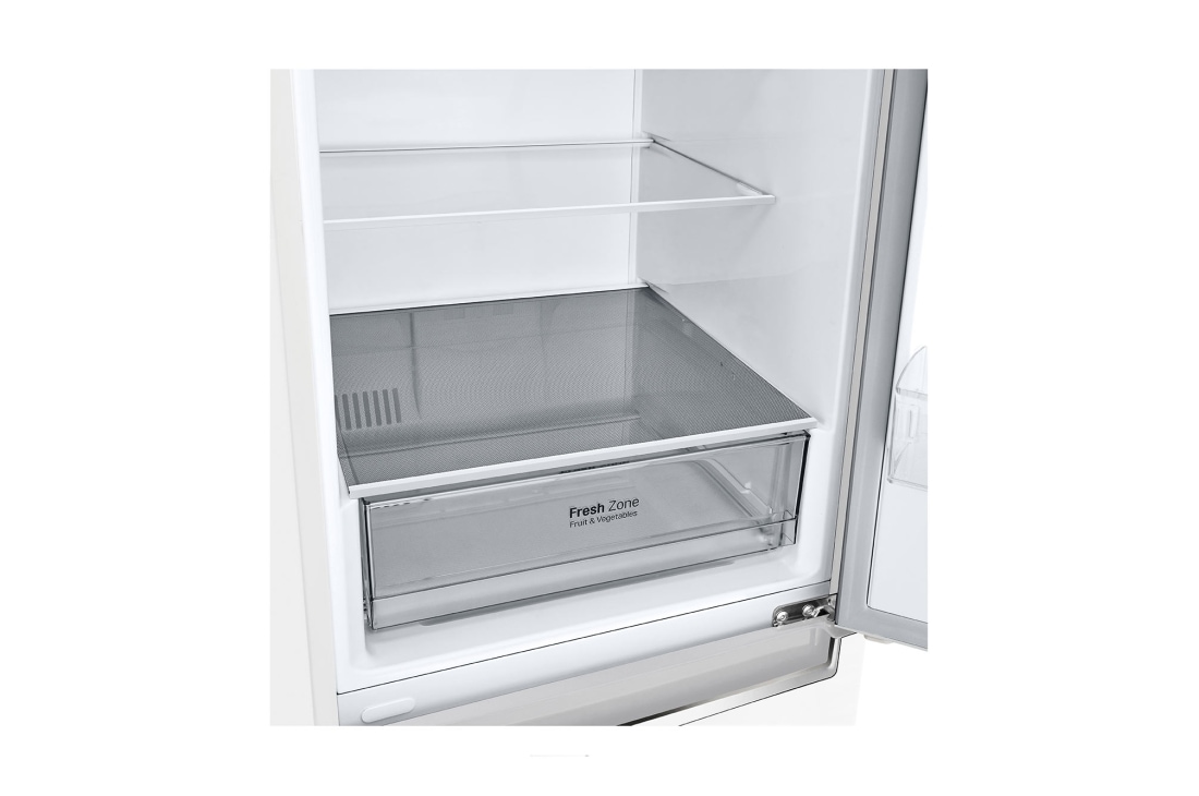 LG 341 л| Холодильник з нижньою морозильною камерою | DoorCooling+ | Інверторний компресор | Total No Frost , Drawer without food, GC-B459SQCL, thumbnail 10