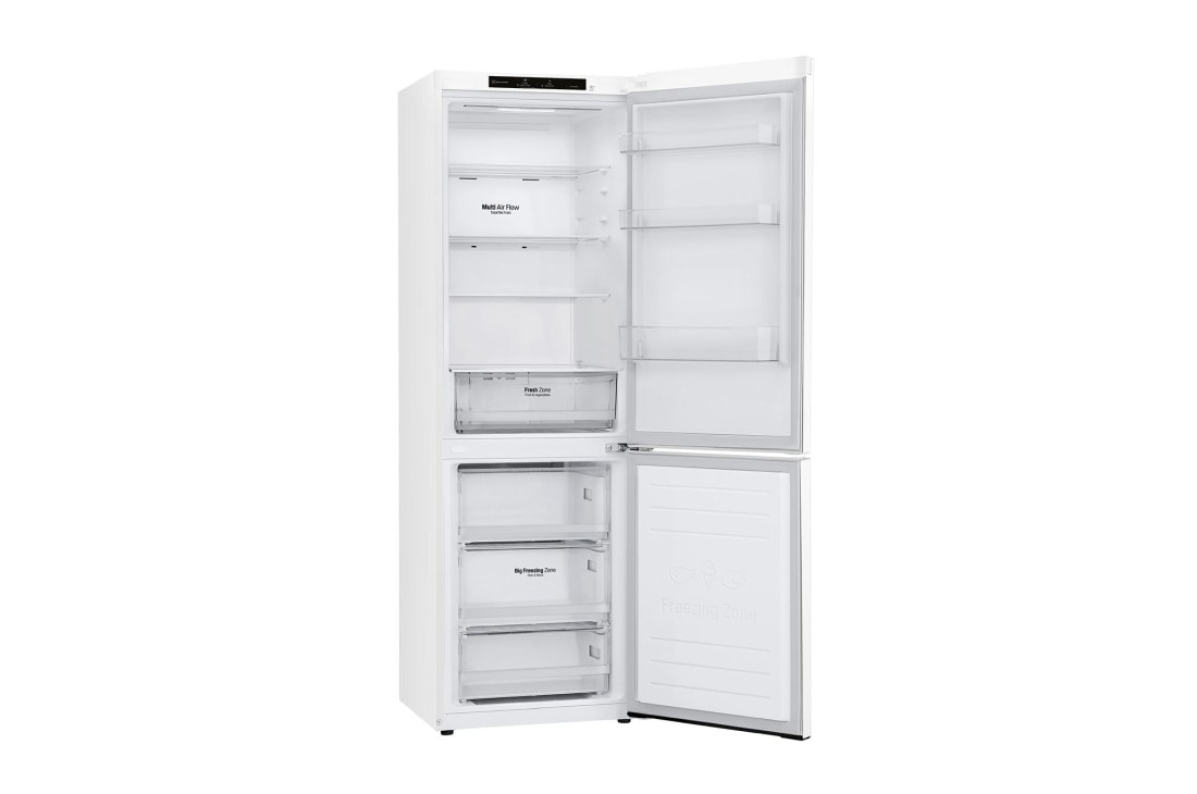 LG 341 л| Холодильник з нижньою морозильною камерою | DoorCooling+ | Інверторний компресор | Total No Frost , left, GC-B459SQCL, thumbnail 12
