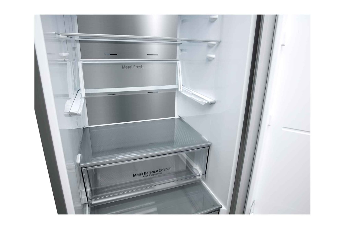 LG 384 л| Холодильник з нижньою морозильною камерою | DoorCooling+ | Інверторний компресор | Total No Frost 	, bottom drawer, GC-B509SMSM, thumbnail 14