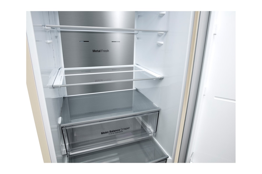 LG 384 л| Холодильник з нижньою морозильною камерою | DoorCooling+ | Інверторний компресор | Total No Frost, Mezzanine close-up, GC-B509SESM, thumbnail 10