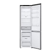 LG 384 л| Холодильник з нижньою морозильною камерою | DoorCooling+ | Інверторний компресор | Total No Frost ,  Frontal image open without food, GC-B509SLCL, thumbnail 3