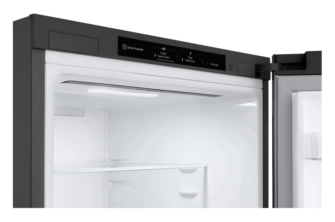 LG 384 л| Холодильник з нижньою морозильною камерою | DoorCooling+ | Інверторний компресор | Total No Frost , top light, GC-B509SLCL, thumbnail 12