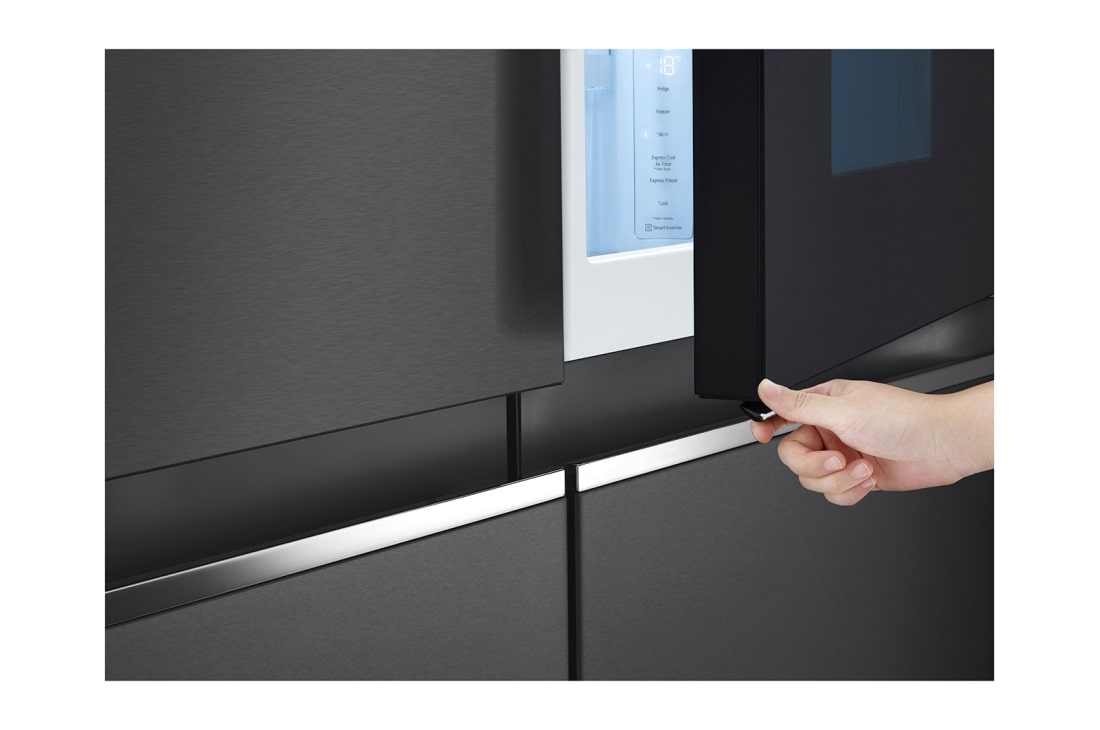 LG 647 літрів | Холодильник InstaView Door-in-Door | з технологією DoorCooling+ | Інверторний компресор | ThinQ, HiddenButton, GC-Q257CBFV, thumbnail 8