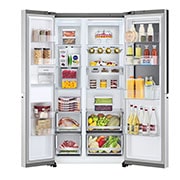 LG 647 літрів | Холодильник InstaView Door-in-Door | з технологією DoorCooling+ | Інверторний компресор | ThinQ, Front open food, GC-Q257CAFV, thumbnail 4