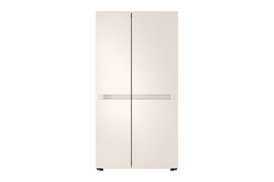LG 658 літрів | Холодильник Side-by-Side | Інверторний  компресор | Smart Diagnosis, Front, GC-B257KEHW