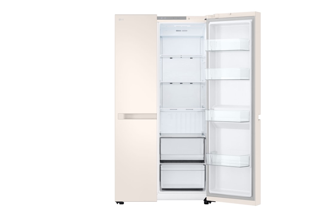 LG 658 літрів | Холодильник Side-by-Side | Інверторний  компресор | Smart Diagnosis, GC-B257KEHW, thumbnail 3