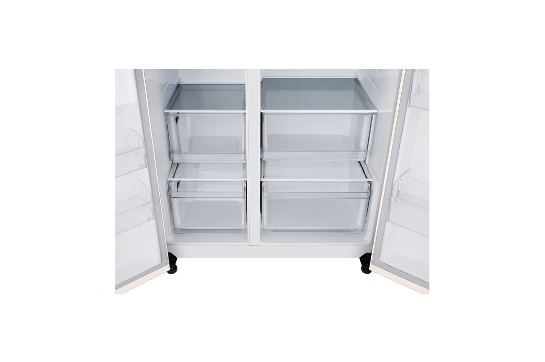 LG 658 літрів | Холодильник Side-by-Side | Інверторний  компресор | Smart Diagnosis, GC-B257KEHW, thumbnail 8